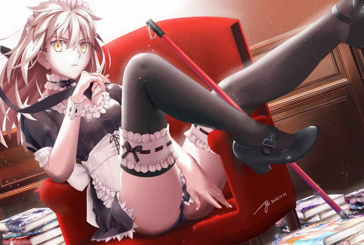 Yipaint's tweet photo. 微調整並重新上傳，並預祝大家2022新年快樂!

メイドオルタ  #FateGrandOrder  #FGO #セイバーオルタ #アルトリア・オルタ #メイド #アルトリア・ペンドラゴン(セイバー) #オルタ #魅惑のふともも https://t.co/cbwBD4gbe2 https://t.co/LZrx3cycbi