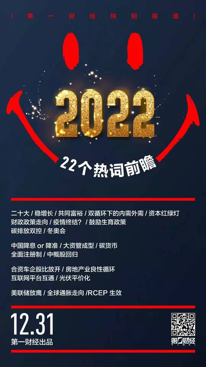 yicaichina's tweet photo. What to expect for the upcoming 2022? The 22 terms selected by Yicai Global may give you some hints. Some of them are #SupportMeasures for three-child policy, #CommonProsperity, #SteadyGrowth, #EndofCOVID19, and #RRRCut. https://t.co/rfcL51FPp8