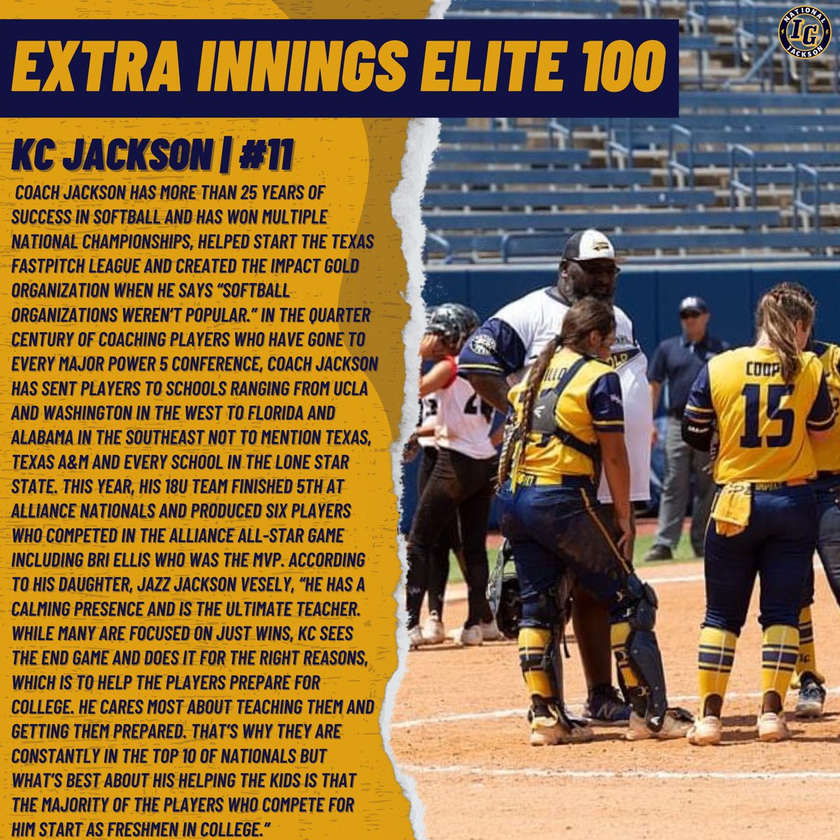 Impact Gold Jackson 18U🥎 tweet media
