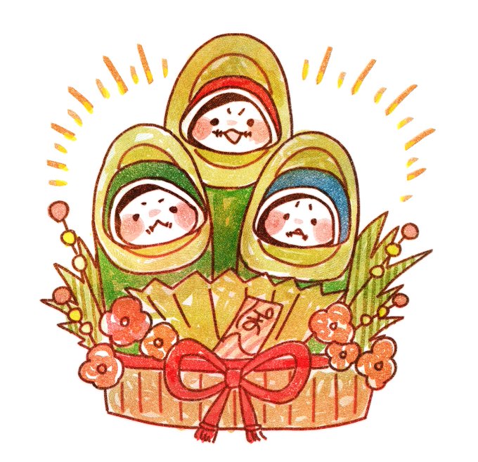お題箱から頂いたリクエスト。ぽへに門松着ぐるみ着せました。 