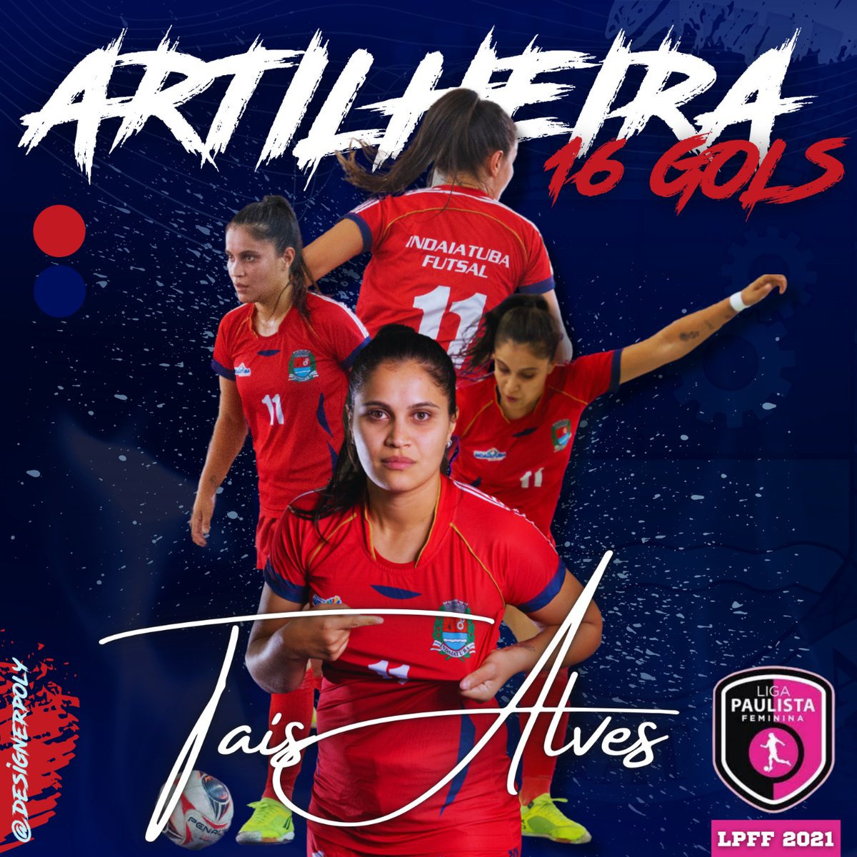 taallves30's tweet photo. Ganhar um troféu individual é gratificante pelo trabalho que vinha fazendo. Mais queria mesmo ganhar um troféu com minha equipe, infelizmente não foi possível esse ano de 2021, mais chegamos longe meninas. Essa artilharia dedico a vocês meninas do meu time. 
Arte🖌: @designerpoly https://t.co/bp7WLDAUNW