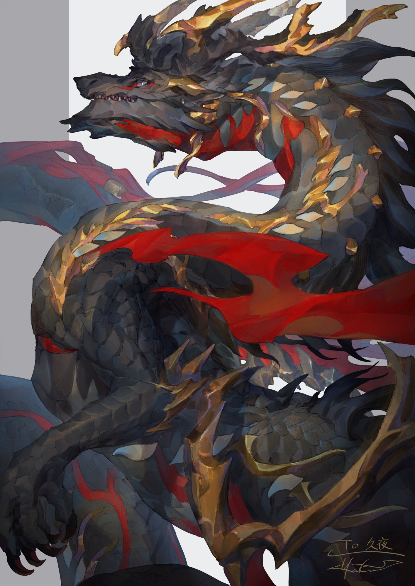 木版画 DRAGONS 軍人イラスト Dragon 4AMINE4 - イラスト ART street (アートストリート)