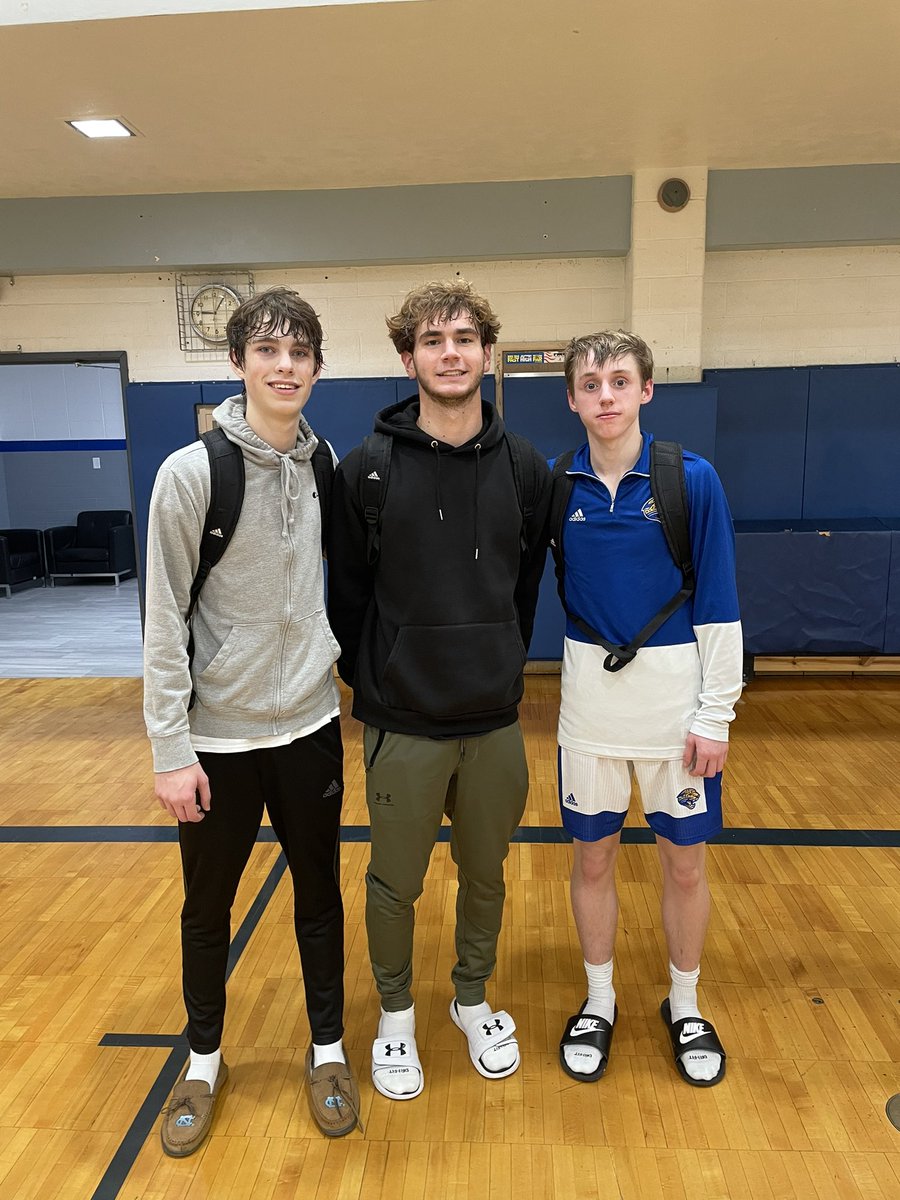 jags_mensbball's tweet photo. Great game tonight but we came up a little short.  Lost to a good Kingston team 70-61.

Great game by Colin DeBold, with 30 points.

Congrats to Colin, Nate White, and Riley Bradford for making the All Tourney Team. https://t.co/7cfmMoz7u8