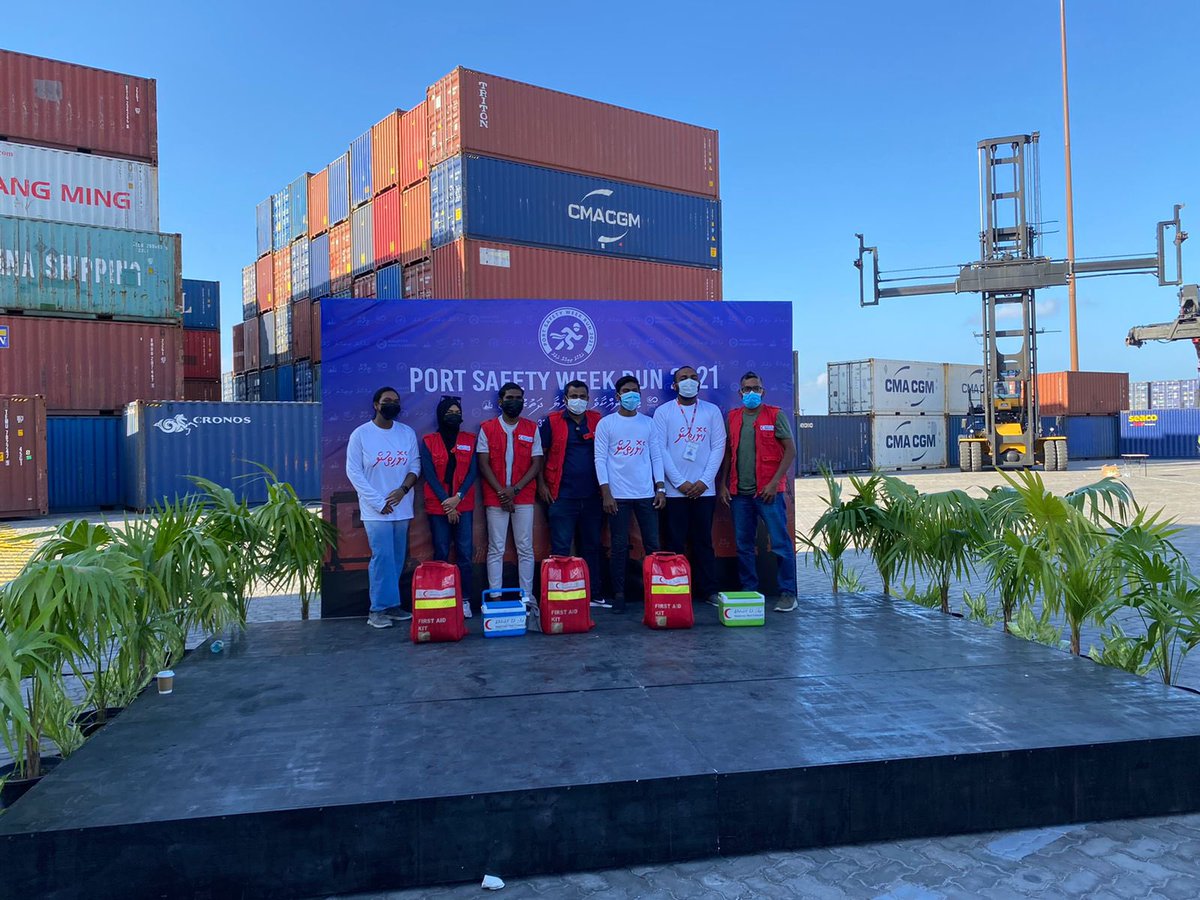 Portmv's tweet photo. We would like to thank @maldivianrc for providing first aid services at Port Safety Week Run 2021
#PortSafetyWeek #PortSafetyWeekRun https://t.co/ch1kmAM8W3