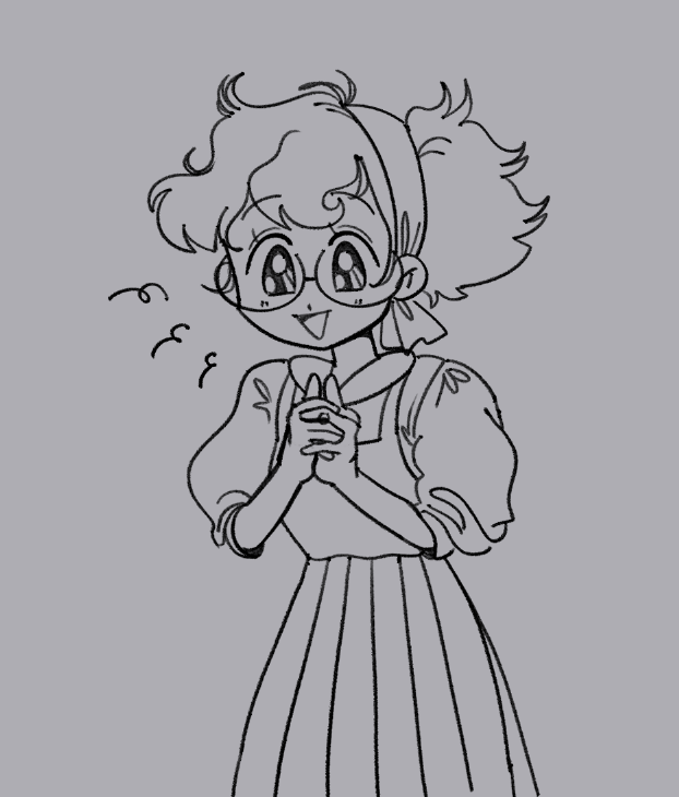 WIP but...
sumi looks so cute in the sailor moon style ❤️ 