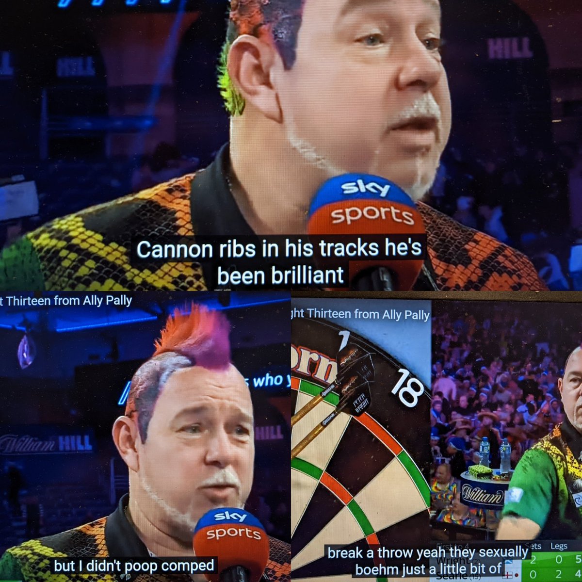 Qualityproduce3's tweet photo. The @OfficialPDC darts were brilliant tonight , well done on the win @snakebitewright https://t.co/KHEz0vEsNm