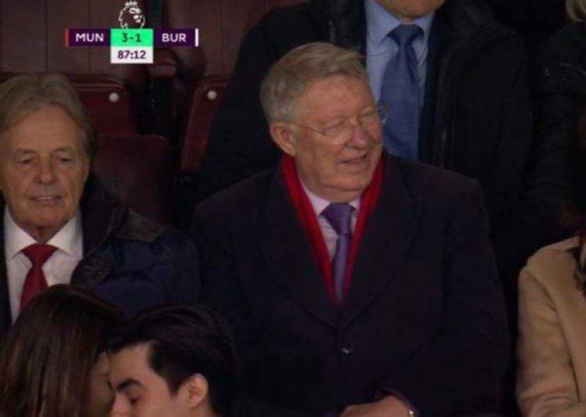 Happy to see Sir Alex Ferguson happy. Especially with his Birthday tomorrow 