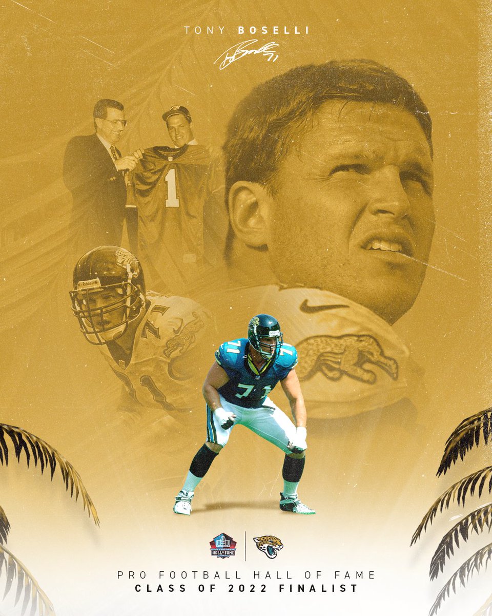 No surprise here. @TonyBoselli is a finalist for the @ProFootballHOF. #PFHOF22