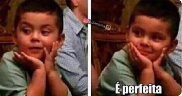 Eu olhando pra minha namorada