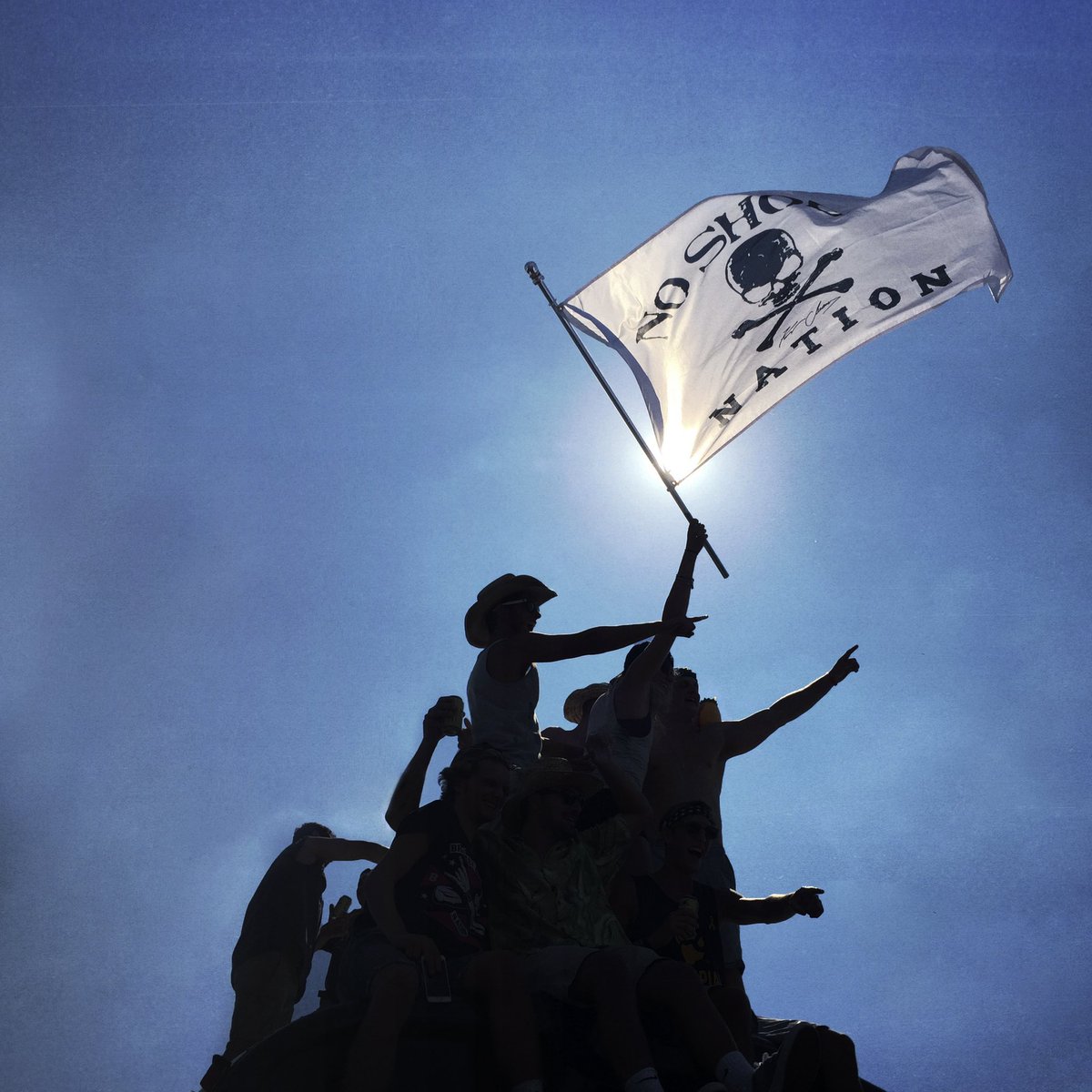 noshoesnation's tweet photo. Week 4 giveaway begins today! 🏴‍☠️ Reply to this tweet with a photo of your #NoShoesNation gear to be entered to win! *Deadline to enter 12/31 @ 11:59 CST https://t.co/RnWDgUOc6A