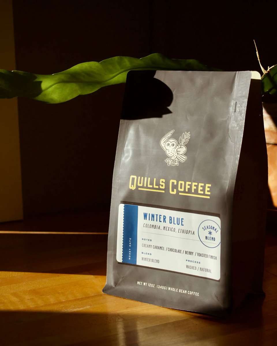 Cozy up with a book and your favorite coffee mug filled with our new seasonal blend, ‘Winter Blue.’ A blend of Columbia, Mexico and Ethiopia, with notes of creamy caramel, chocolate, berry and a toasted finish. 

In cafes and online starting 12/31

🦉