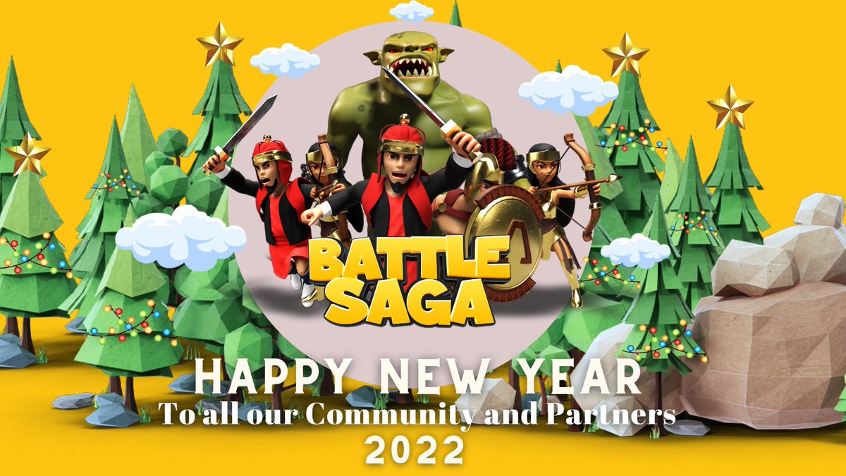 BattleSagaio's tweet photo. 🚨New Year Giveaway🚨

Battle Saga is in sync with the holiday spirits. 100 random winners will be gifted with 10000 $BTL🔥

Tag 3 friends, like, retweet, keep this photo as your profile picture and fill up the form below to be eligible for the giveaway‼️

https://t.co/lPwtiqPvwH https://t.co/0tMwsPDPO0