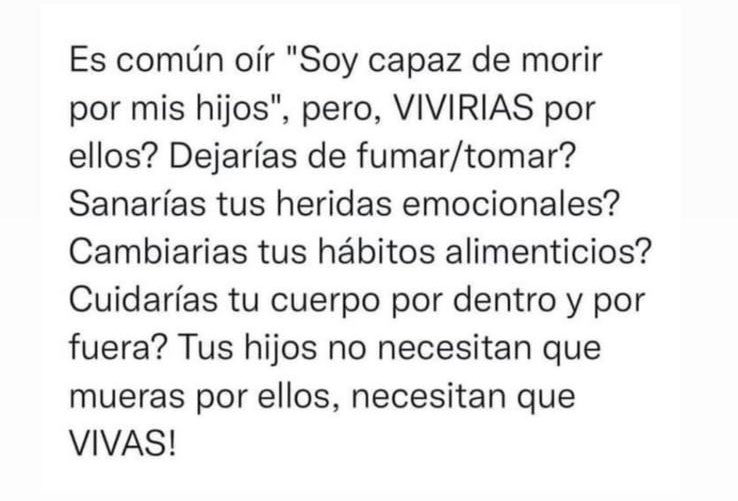 MiguelAlonsoCal's tweet photo. Pues ya me duele de verdad no saber el autor de esto, pero ¿hay un mejor mensaje para dar a nuestros padres? https://t.co/G26SJW73Ck