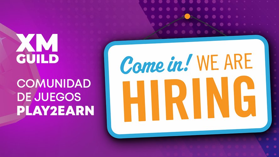 XMGuild's tweet photo. ¡Nuestra querida comunidad se expande!

Buscamos Community Manager, Diseñador gráfico, Project Manager y mucho más!

No desaproveches esta oportunidad única para estar en la vanguardia del nuevo sector Play 2 Earn.

Aplica aquí🔽🔽

https://t.co/0AADLRT46m https://t.co/ufUJ9XQAXc