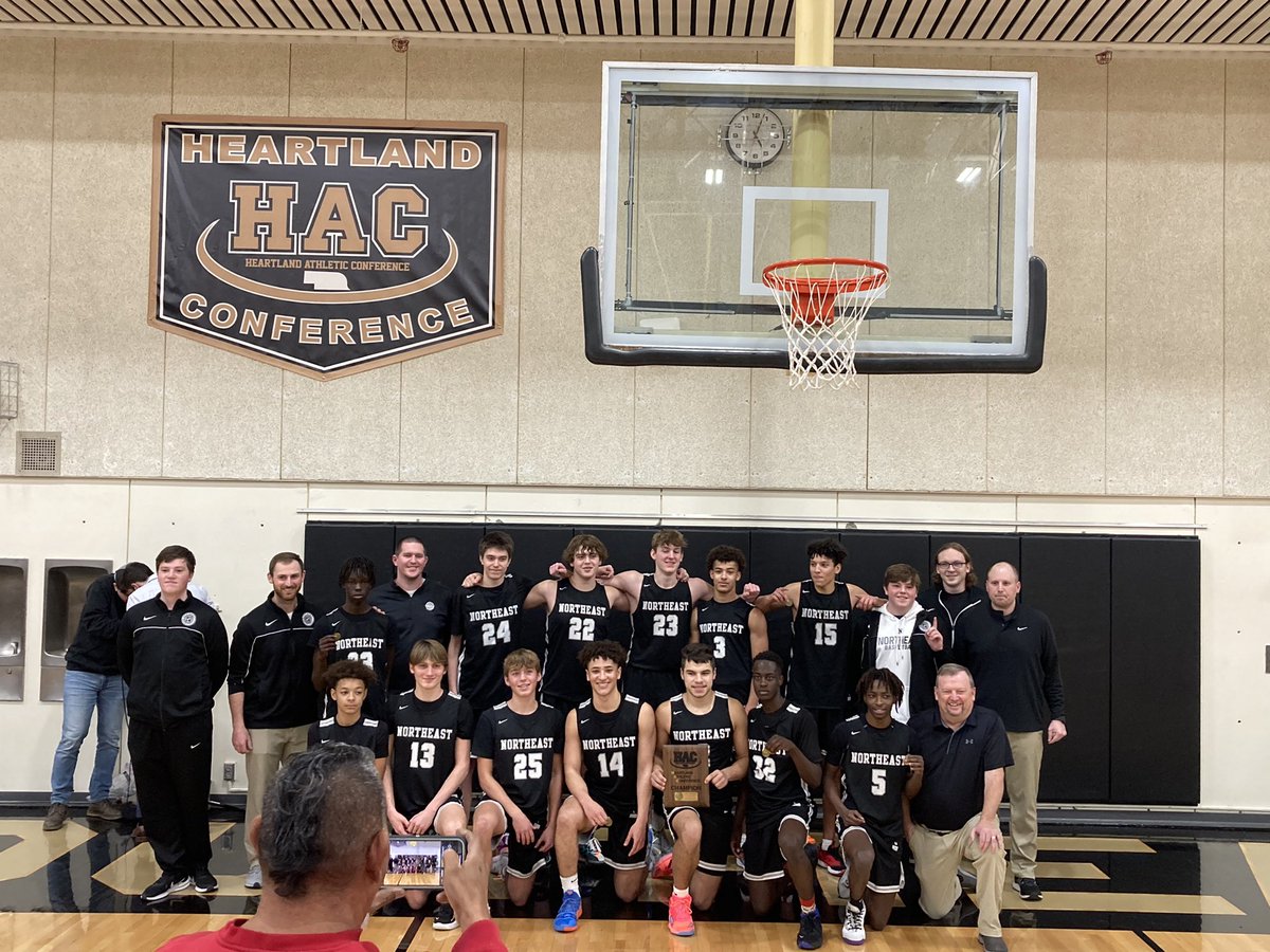 Northeast earns a win against Lincoln Pius X 51-48 to be the HAC BBB Tournament Champions. 👍