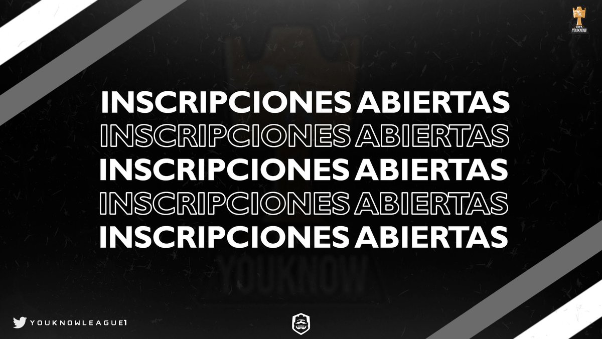 YouKnow League 🏆 (@youknowleague1) on Twitter photo #ClashRoyale
⚔️ • Torneo Relámpago • ⚔️
✨ Edición 2
💰 Inscripción: 4,60usd
• 32 Equipos
• 2 Semanas de duración
• ¡100USD en Prizepool!
• Asociados a <a href="/SHLeague_GG/">Samurái Horse League</a> <a href="/InsanityLeague_/">Insanity League</a>
¡No te quedes afuera, más info al MD! #ClashRoyale
⚔️ • Torneo Relámpago • ⚔️
✨ Edición 2
💰 Inscripción: 4,60usd
• 32 Equipos
• 2 Semanas de duración
• ¡100USD en Prizepool!
• Asociados a <a href="/SHLeague_GG/">Samurái Horse League</a> <a href="/InsanityLeague_/">Insanity League</a>
¡No te quedes afuera, más info al MD!