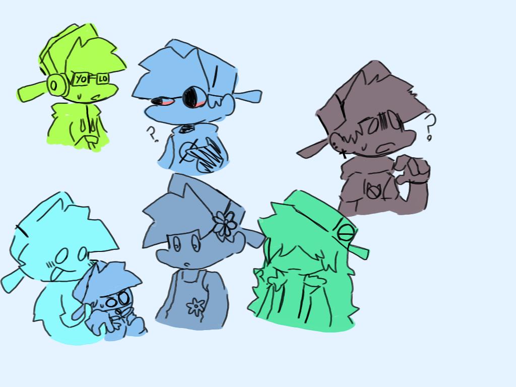 FridayDrawdream's tweet image. I finally finished it DX 
#fridaynightfunkin