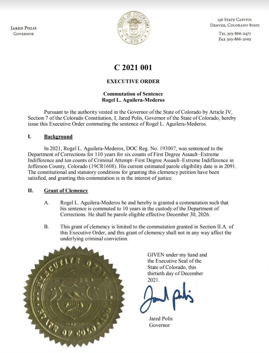 KimKardashian's tweet image. Thank you @GovofCO 🙏🏼👏🏼