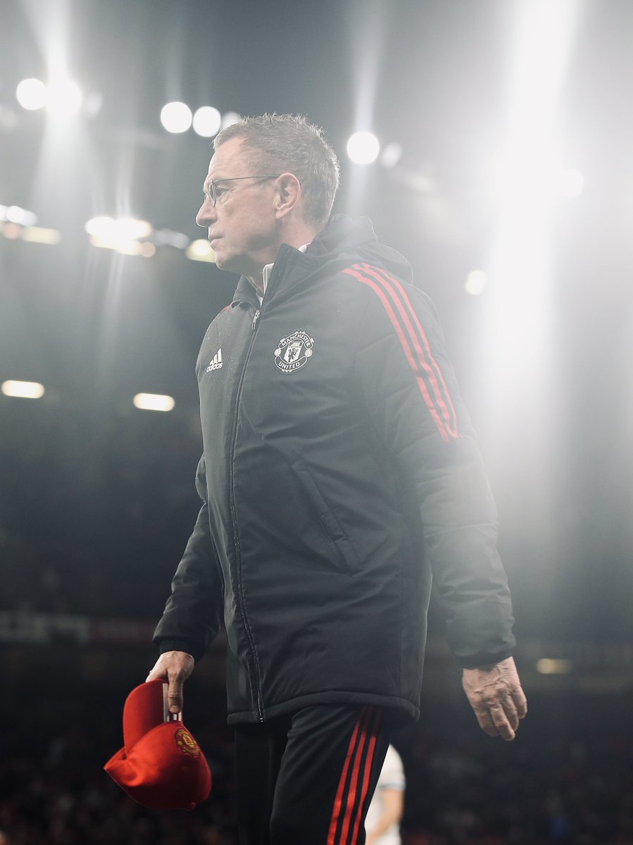 ManUtd's tweet photo. Ralf’s unbeaten start at the helm continues 💪🔴

#MUFC | #MUNBUR https://t.co/QjJu6IE9yt