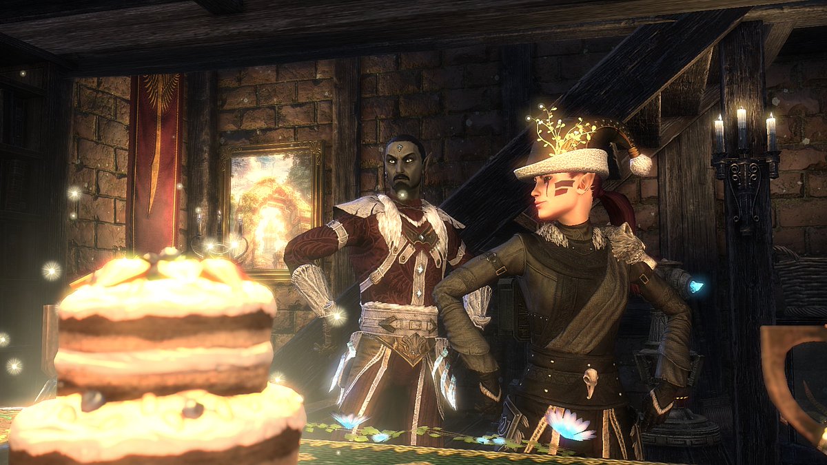 OmegaKarnia's tweet photo. A pleasant and warm 𝐍𝐞𝐰 𝐋𝐢𝐟𝐞 𝐜𝐞𝐥𝐞𝐛𝐫𝐚𝐭𝐢𝐨𝐧 to everyone ✨🎄

Many thanks and applauds to @LadySleeplesss for her festive cottage where the pictures were taken 🍰🎁

#eso #ESOFam #screenography https://t.co/U3RS8jqrls