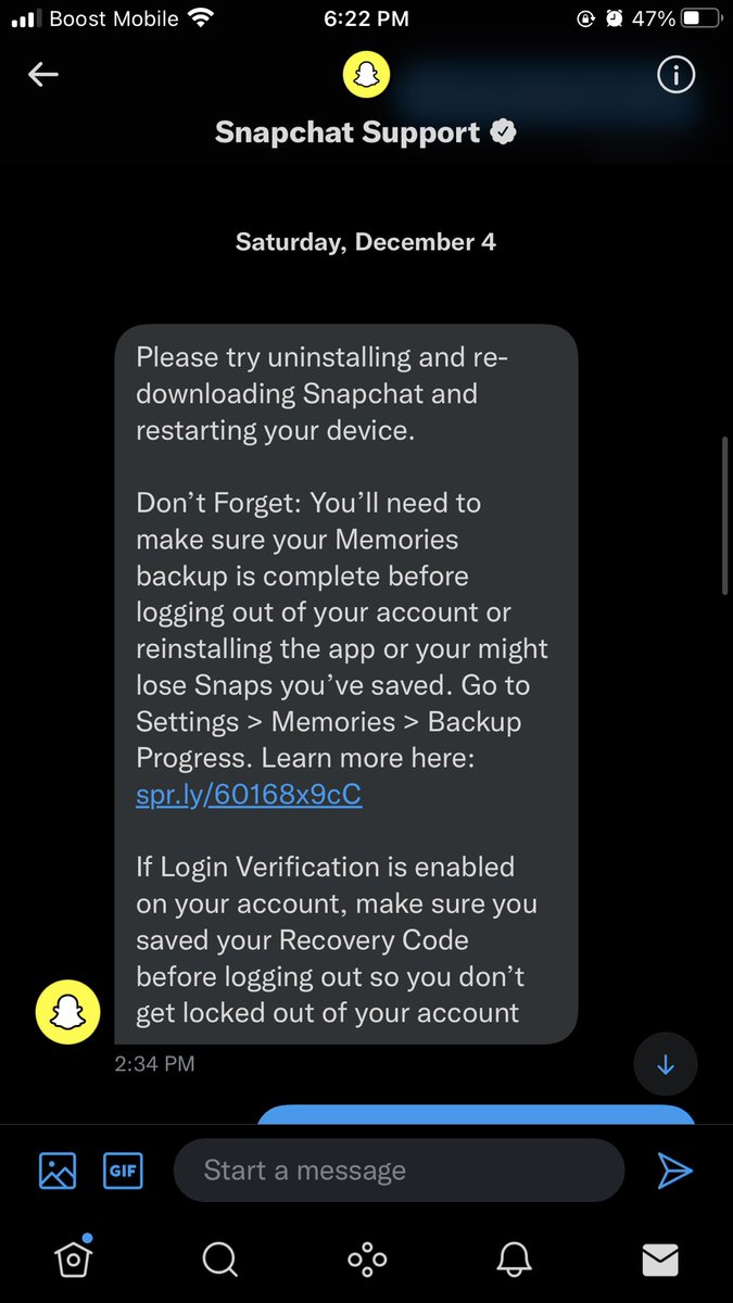 mjenna22's tweet photo. @snapchatsupport 
All useless bots dragging me in circles for no damn reason 

Please retweet so that maybe a real person at Snapchat can fix my bitmoji 

#uselesssnapchat #snapchatsupport #bots https://t.co/Jrn9oqPXFc
