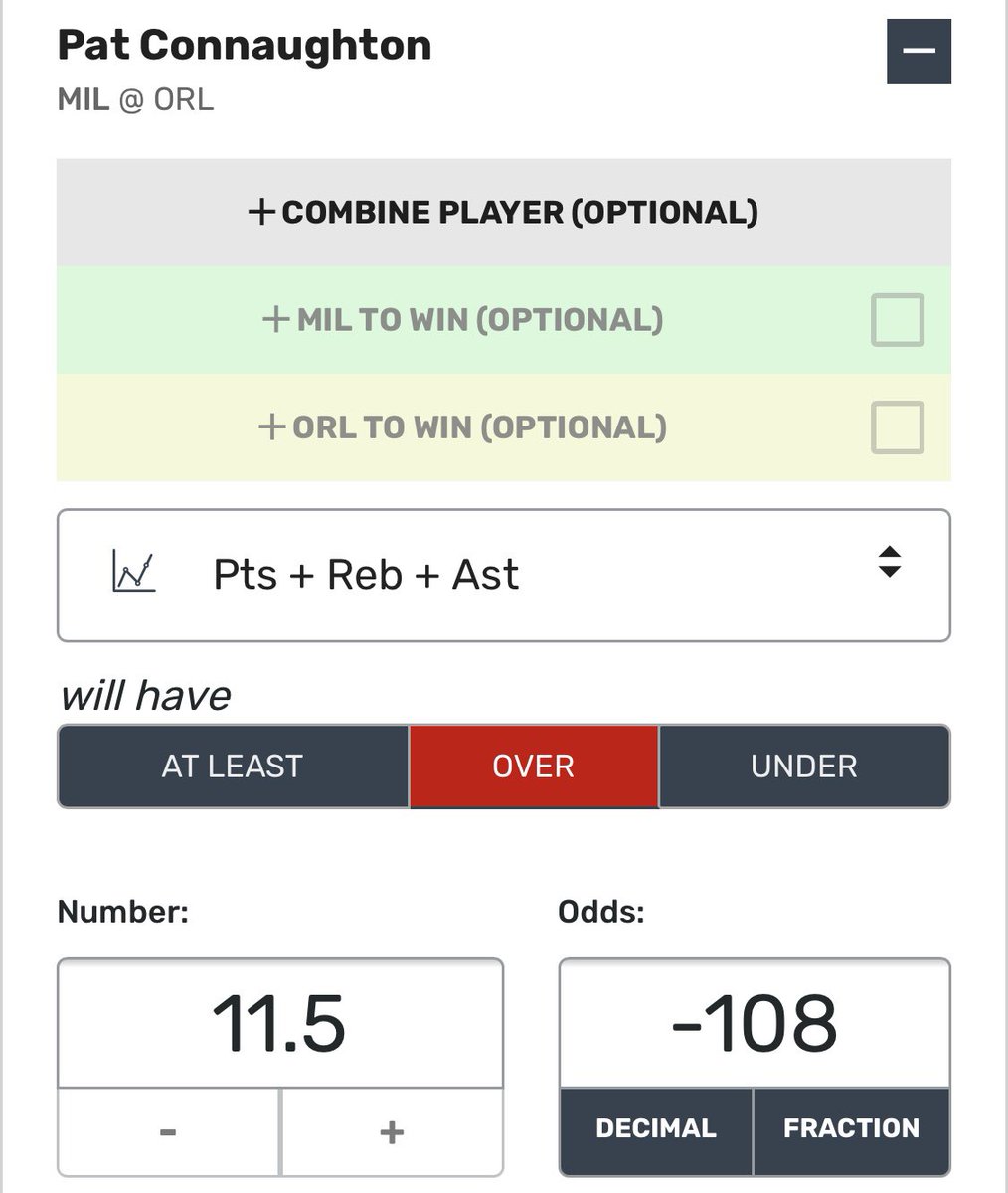 MrMagicProps's tweet photo. #LockOfTheWeek 1u - P. Connaughton o11.5 PTS+REB+AST —— Averages 17.8, hit 7 of L10. Almost every time he sees 30+ mins this line hits. If we see bucks take a big lead early (which I am thinking) I’d say this is easily a 2u play, very confident in this no matter what happens.🙏🏼🔒 https://t.co/Fz2FGygnuw