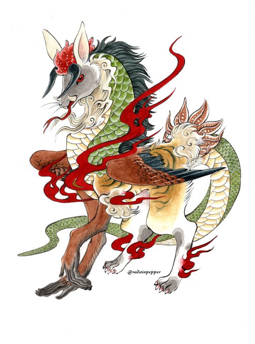 月末の幻獣ドラゴン拡散祭のtwitterイラスト検索結果