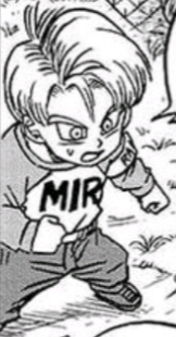 DEATH BATTLE! Kid Trunks who is canonically 14 in this image like Jesus Christ Toriyama age these characters naturally or at least have them play a cool part in the story VS Kent Brockman 