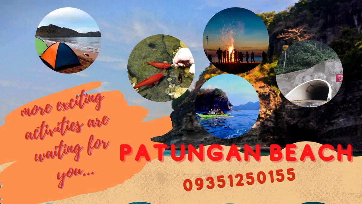 RonaldBatrina's tweet photo. after a long ride sa famous kaybiang tunnel, more exciting activities and adventures are waiting for you sa PATUNGAN BEACH RESORT.
tara na at magtampisaw sa dagat ng maragondon kasama ang pamilya at mga kaibigan. https://t.co/uTCMEWpjLq