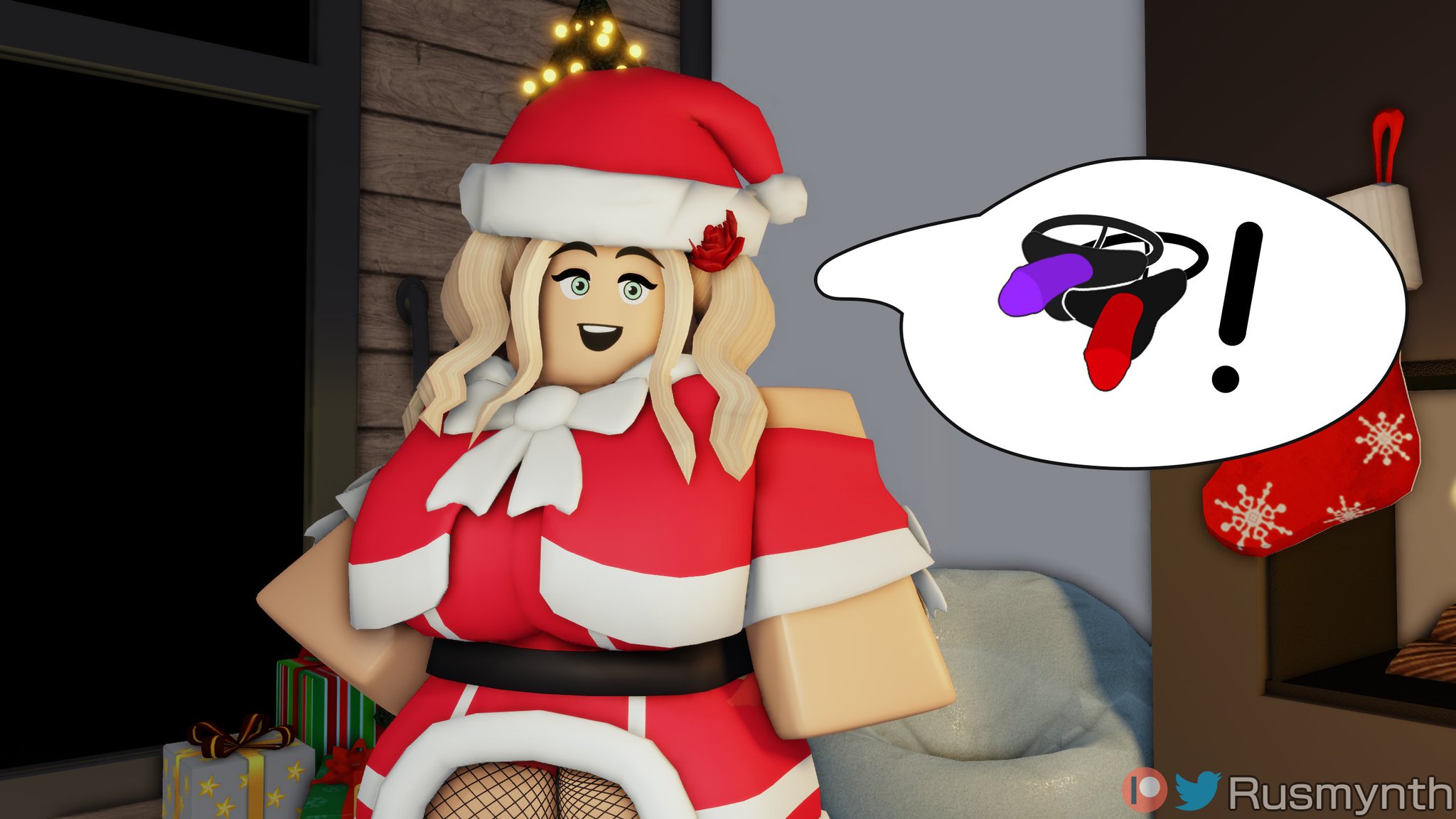 Roblox with massive breast.