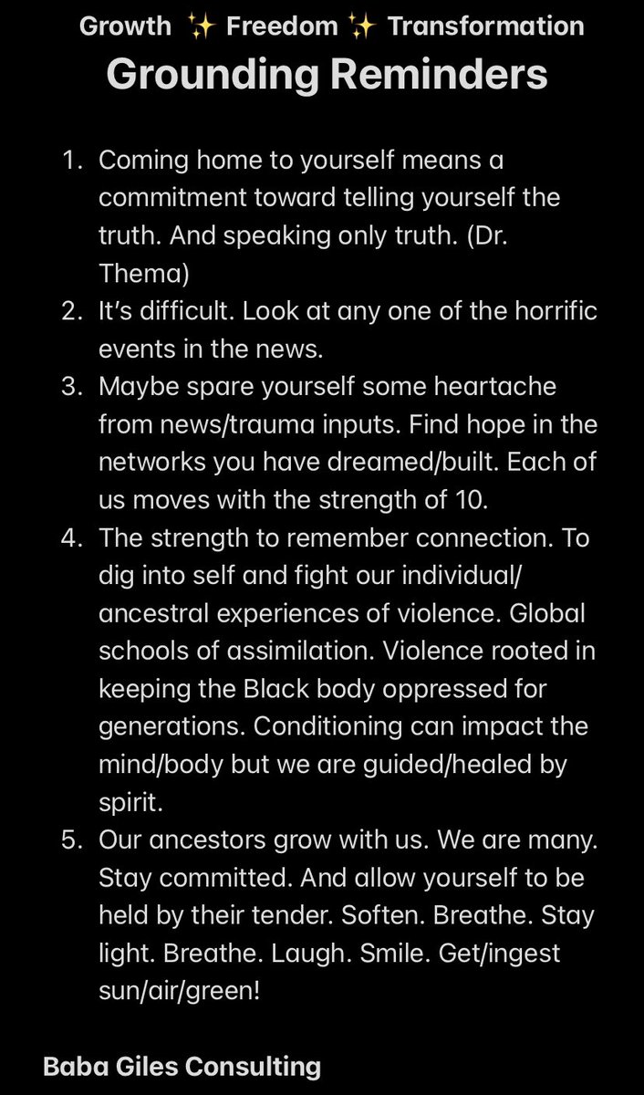AlishaWilliams0's tweet photo. Def could’ve used more hugs in 2021 but still ending the yr feeling connected ❤️. Grateful for all the virtual community generated by Black women. @drthema @sacredblooming @GirlTrek @TheNapMinistry  Sharing gentle reminders I wrote myself early 2021 for all my co-journers. ✨🖤✨ https://t.co/YZTHmjx6UL