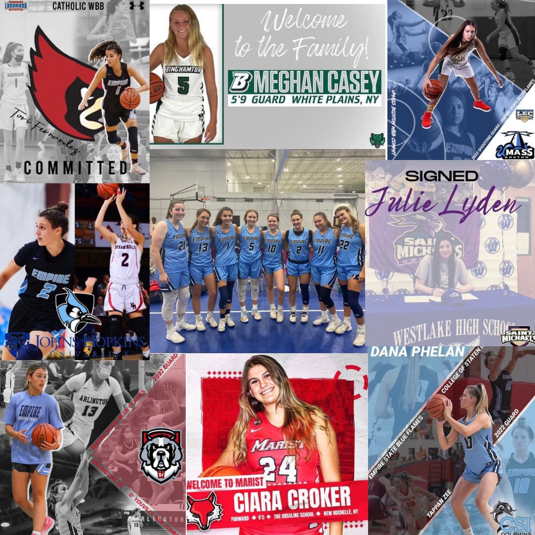 ESBC_BlueFlames's tweet photo. What a year for our 2022’s. Officially off the board!! Amazing young girls that will excel on and off the court!! 💙 https://t.co/PZrJjp8wud