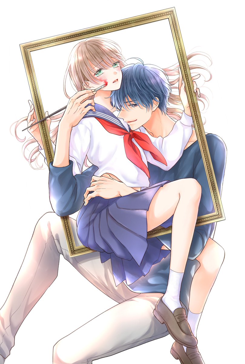 「今年はいろそまと悪役令嬢コミカライズを始められてとても楽しい1年でした～!挿絵や」|島田ちえ🖌色は染まれど3巻発売中のイラスト