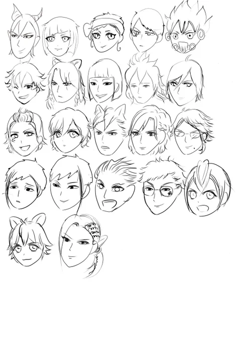 何も見ずに1人40秒で描いてみようチャレンジ
我ながら酷すぎて永遠に笑ってる👏🏻

要領を得てないトップバッター🐉が1番酷いし 描いたことない子が13人もいてたまげた😳もっと描きてぇな…時間くれ… 