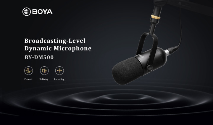 BOYAmic's tweet photo. A brand-new dynamic microphone!!! #BOYA BY-DM500. It delivers assertive broadcast sound and rejects the background noise for perfect recordings. please visit https://t.co/nFJOSwPES2
#podcastingmic #studiomic #vocalrecording #instrumentrecoring #newlyrelease #microphnes #boyamic https://t.co/sloGNFiRIH
