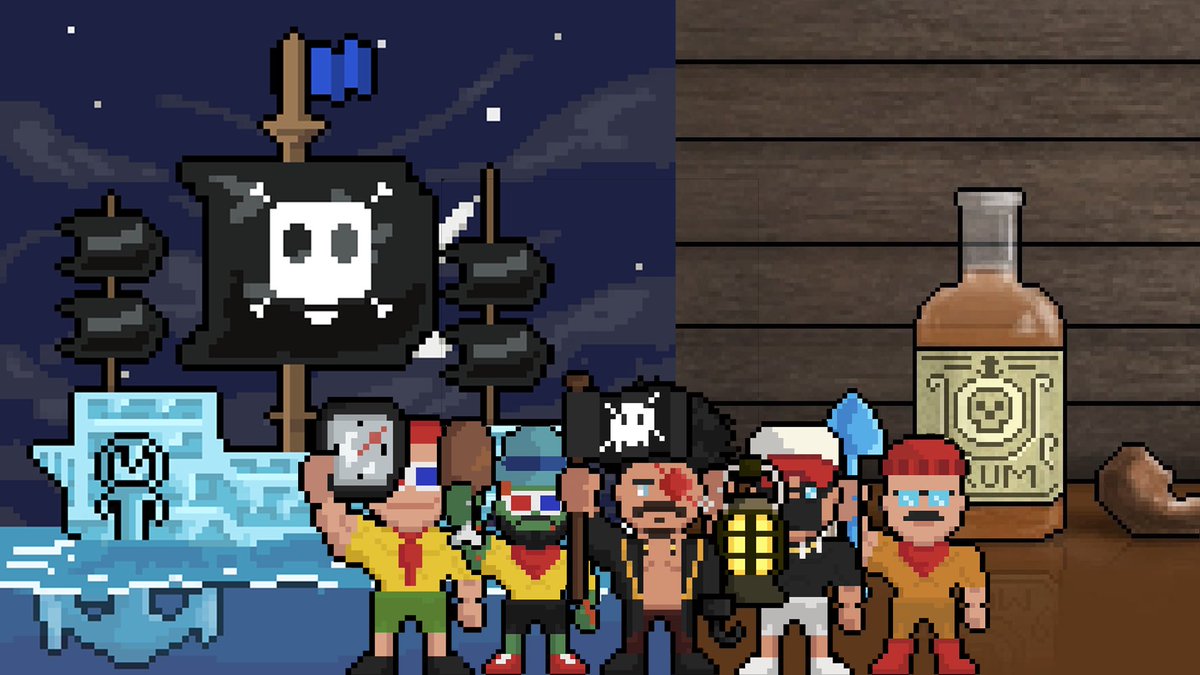 I'll give a complete <a href="/goldhuntgame/">Gold Hunt Game</a> crew (one pirate, 4 miners), a ship and a bottle of rum to a random person who retweets this within the next 60 minutes and is in the space. Approximate value is $3,000. 

Winner must be following myself and <a href="/goldhuntgame/">Gold Hunt Game</a>