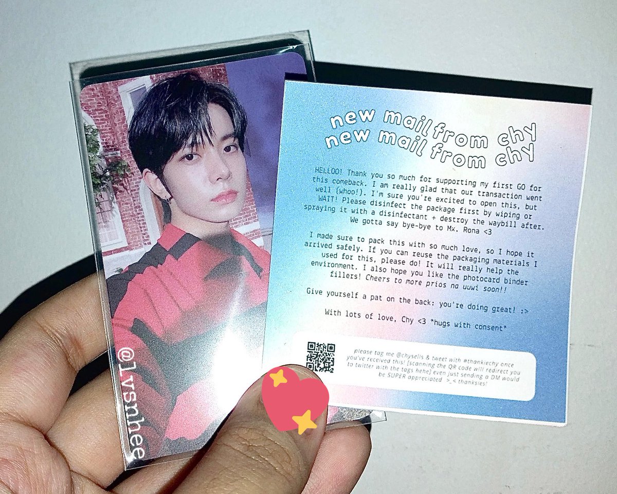 lvsnhee's tweet photo. [💌]
   ↳ @chysells | #thankiechy 

hello! sorry for the late feedback but heeseung hybe ld safely arrived at my consol ☻ thank u sm po! ♡ https://t.co/Jn4NNn4WHE