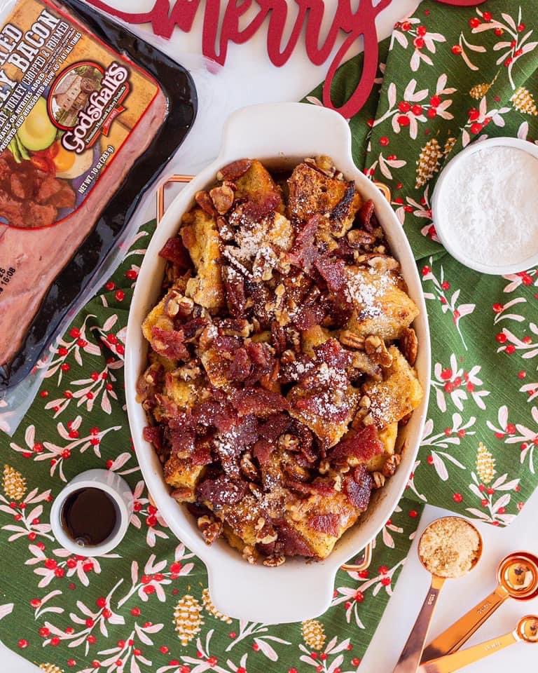 youngathrtmom's tweet photo. #ad Elevate French Toast Casserole by topping it w/ candied pieces of @GodshallsMeats Turkey Bacon & crushed pecans. YUM! When you #GoForGodshalls, quality, taste, & freshness are guaranteed. Find a Godshall’s store: https://t.co/T47wxJf4wP
#GodshallsBaconMyHeart #Godshalls https://t.co/dnDeyMnnXH