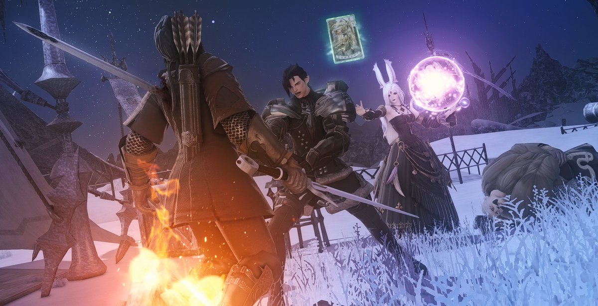 EdouardLenoir's tweet photo. Tagged by my good mate, @Ursus_ffxiv , to join this #ScreenshotShare trend
Edouard's story is a dark and violent one... here are some screenies of Ed featuring the man @Ursus_ffxiv himself and loveliest bnuuy 🖤
⚠️Blood warning
I now tag @little_lapine & @TheAshryver https://t.co/td2n72bBYw