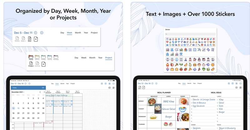 atrackerapp's tweet photo. Our new iPad planning app AJournal - Journal & Planner (https://t.co/snEitPzgGz). Handwriting meets digital journal / planner / calendar, with Apple Pencil, supports texts, images and stickers, easy navigation, full customization and Integration with ATracker.#ATracker #AJournal