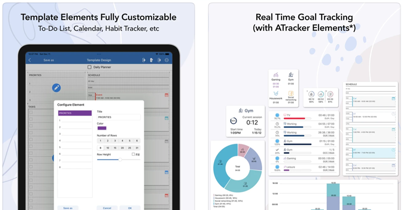atrackerapp's tweet photo. Our new iPad planning app AJournal - Journal & Planner (https://t.co/snEitPzgGz). Handwriting meets digital journal / planner / calendar, with Apple Pencil, supports texts, images and stickers, easy navigation, full customization and Integration with ATracker.#ATracker #AJournal