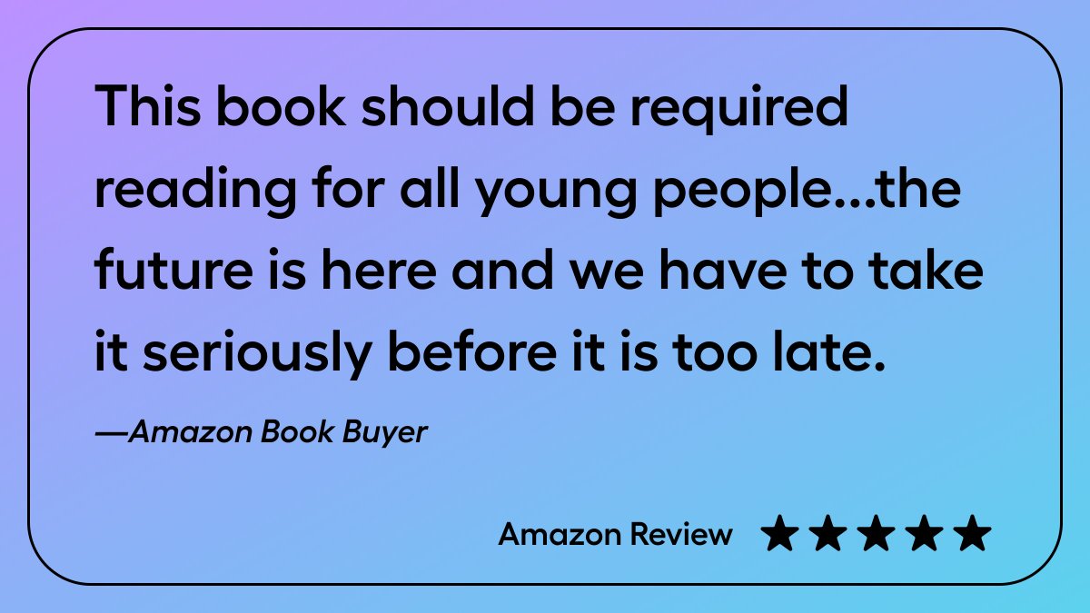 Thank you so much for your insightful review! 

Giving our future leaders the literary tools necessary to understand and utilize new and developing technologies is extremely crucial.