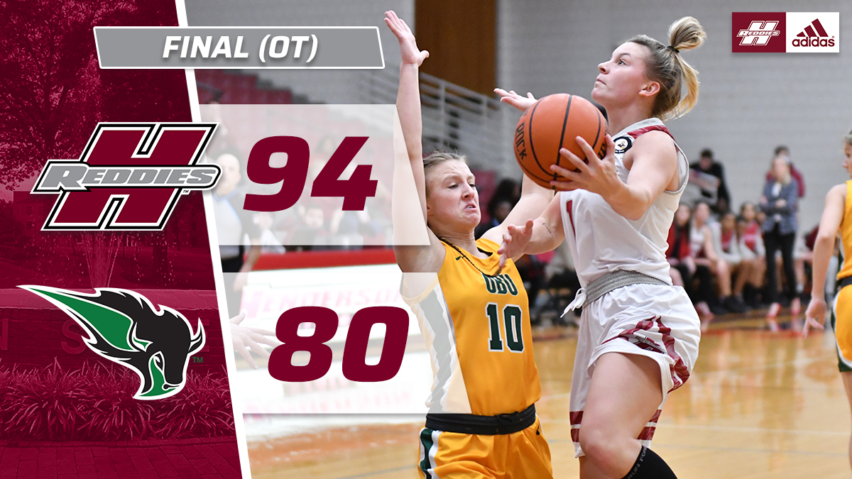 ReddiesWBB's tweet photo. REDDIES WIN!

Henderson out-scores Oklahoma Baptist 17-3 in overtime to win it 94-80 at the Duke Wells Center!

@rabygracie had a team-high 20 points and @SonniMartin scored eight of her 15 points in overtime!

#NoMereBeast https://t.co/2fUUmIAw7W