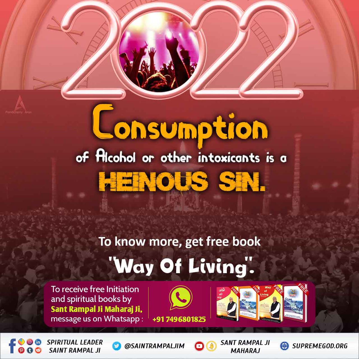 VisheshDas11's tweet photo. #NewYearResolution
Stop Consuming Alcohol 🍸 there are four important organs of the body:
👉🏻LUNGS 🫁 
👉🏻LIVER 
👉🏻KIDNEYS 
👉🏻HEART ❤ 
Alcohol 🍸 destroys these four organs . 
👉🏻To know more. Get free book 📖 "Way Of Living "
Stop Drinking Alcohol https://t.co/yHNT1otozP