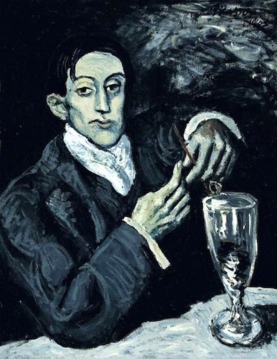 BellyRash's tweet photo. Pablo Picasso,  The Absinthe Drinker  1903 https://t.co/iFcmxn0zOz