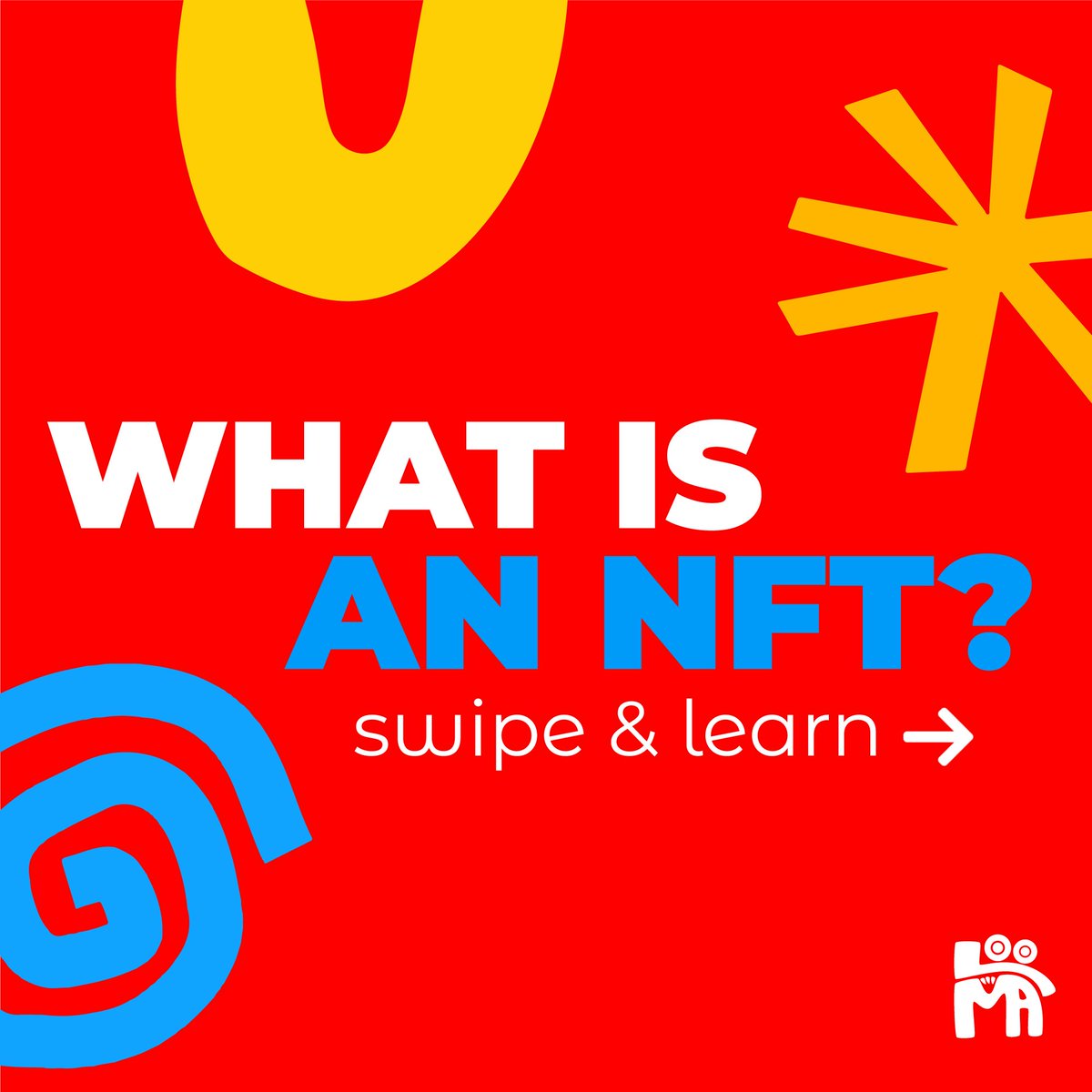 loomagroup's tweet photo. What is an NFT? 😵‍💫

Follow @loomagroup for more NFT education!💡

#cryptocurrency #cryptonews #NFTs #NFTCommunity #NFT #nftcrypto #nftdrop https://t.co/FlHi3Cj386