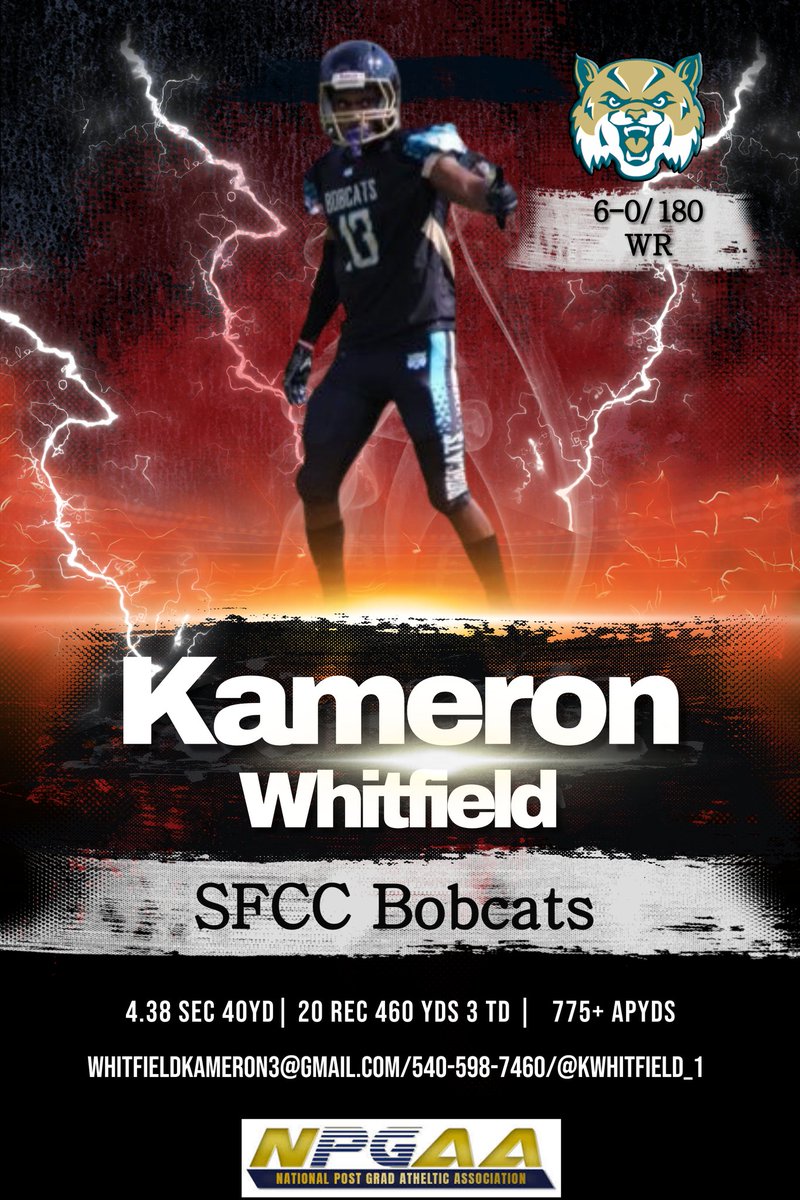 Player Spotlight: <a href="/KWhitfield_1/">Kam</a> 
hudl.com/profile/603259…

<a href="/Martin_Miami_HC/">Chuck Martin</a>
@RedHawksRecruit <a href="/MTFB_Recruiting/">Middle Tennessee Football Recruiting</a> <a href="/BU_FootballTN/">Bethel University Football (TN)</a> <a href="/BryantUFootball/">Bryant Football</a> <a href="/Coach_Odums/">Coach Dawson Odums 🏈</a> <a href="/DavidsonFB/">Davidson Football</a>  <a href="/UvaWiseFootbal/">Uva-Wise football</a> <a href="/auyellowjackets/">Allen University Athletics</a> <a href="/AUFootball__/">Anderson University Football</a>  <a href="/WF_FBRecruiting/">WF Football Recruiting</a>