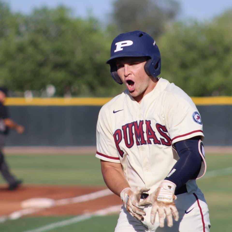 PerryBaseball07's tweet photo. Senior @cade_lacy announced his commitment to @pcbearball today. The infielder/outfielder/catcher hit .400 in ‘21 and led the team in home runs. #PumaBall #NextLevelPuma https://t.co/L7syO9cZMC