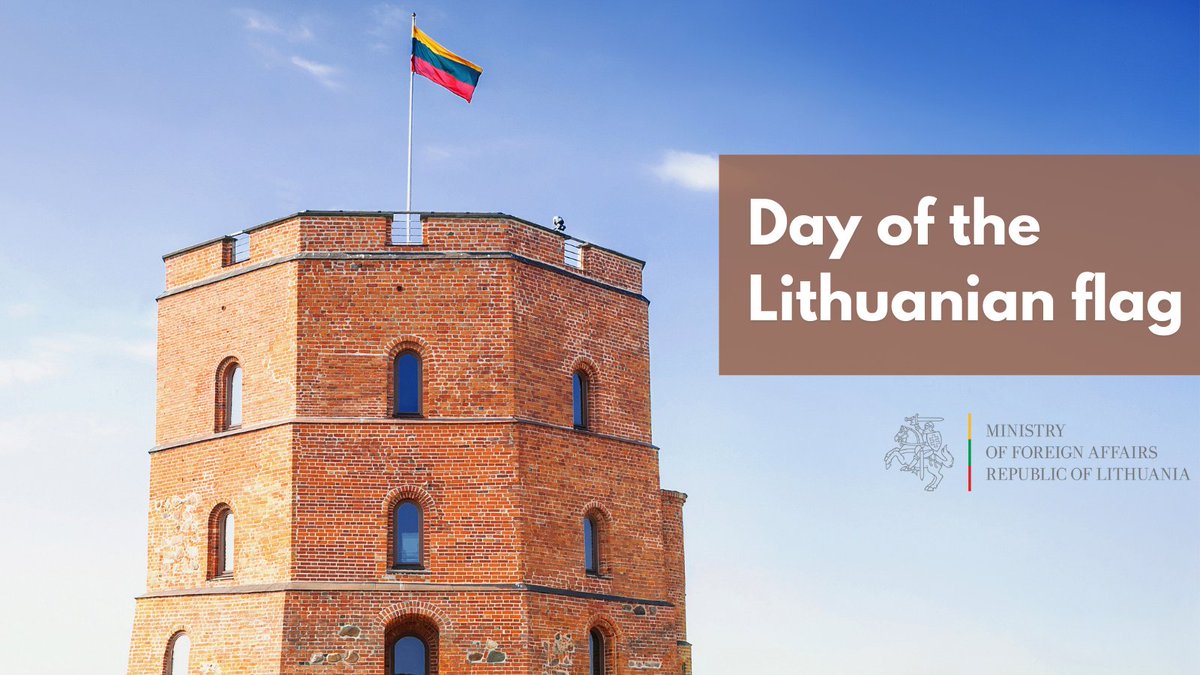 On 1st January 1919, the #Lithuanian tricolour 🇱🇹 was hoisted on the tower of the #Gediminas Castle for the first time. To celebrate this day, a solemn ceremony of replacing the flag is held on Gediminas Hill in #Vilnius.