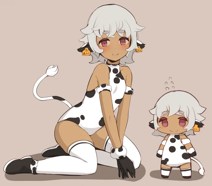 描き収め🐄🐄🐄 